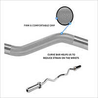 EZ Curl Bar (Zigzag Barbell) Weightlifting Rod