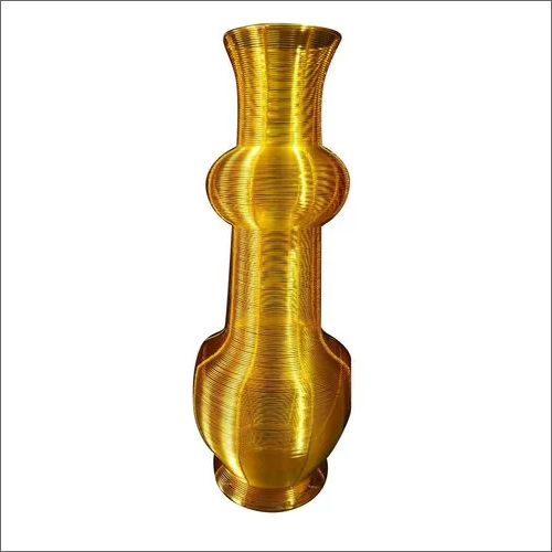 Glass Bottle Shaped Metal Flower Vase