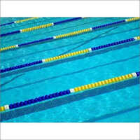 Blue-Yellow Swimming Pool Racing Lanes