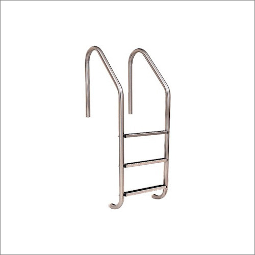Silver Stainless Steel Swimming Pool Ladder