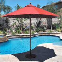 Red Outdoor Swimming Pool Umbrella