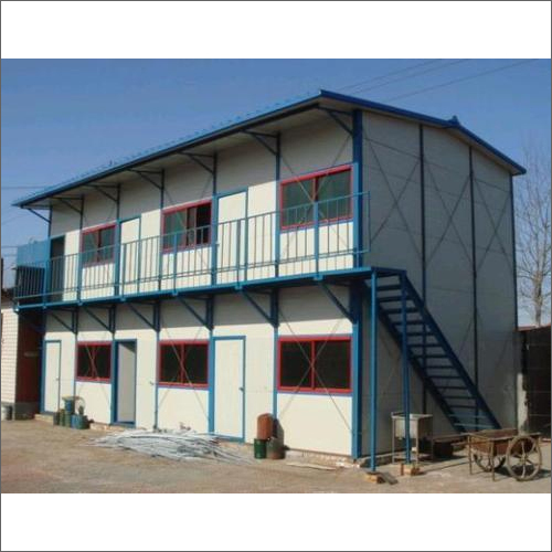 White Commercial Prefab Unit