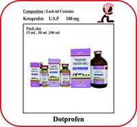 Ketoprofen U.s.p Brand - Dotprofen 15ml - Medicine Type: Veterinary Injectables
