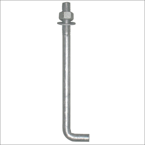 Silver Steel L Shape Anchor Bolt