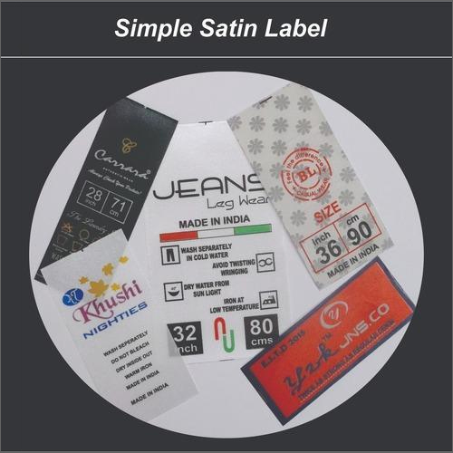 Simple Satin Labels 