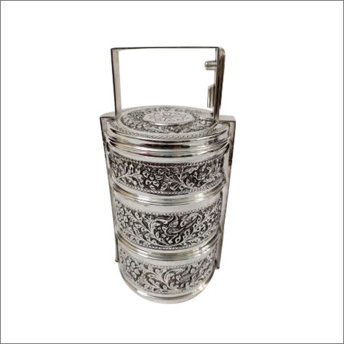 Antique Silver Tiffin Box