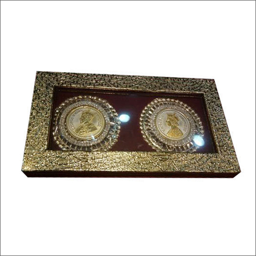 Silver And Gold Plated Egg Safe Coin