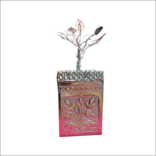 Silver Tulsi Pot And Plant