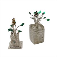 Pure Silver Tulsi Plant Gift