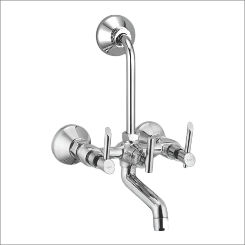 Silver Swag Series Bend Wall Mixer Telephonic