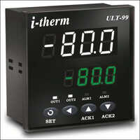 ULT 99 Deep Freezer Controller - 96x96 Size, Black Finish | 100-240 Watt Power, Industrial Application, Energy Efficient Performance