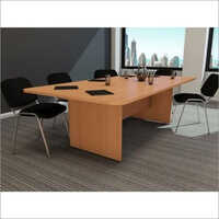 Conference Table - Wooden, 2400x900x720 Mm, Brown | Modern Appearance, Durable Design, Suitable For Corporate Office Spaces