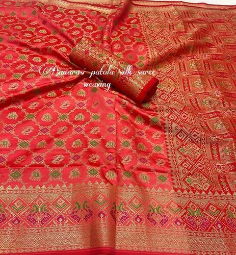 WOMEN SOFT BANARASI SILK SAREE WITH REACH PALLU SAREES...