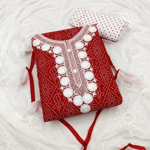 WOMEN SOFT COTTON WHITE PRINT DRESS MATERIALS...