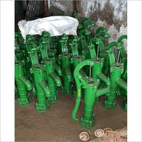 Green Cast Iron Hand Water Pump
