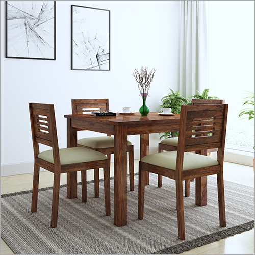 Wood Balcony Dining Table Set