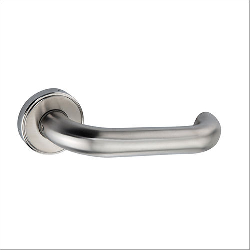 Silver Wagon D Type Rose Door Handle