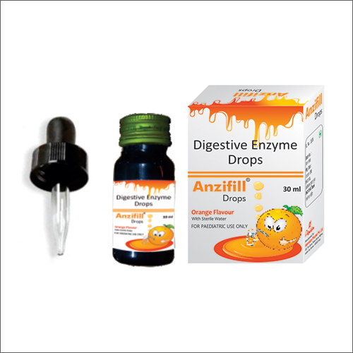 Orange Flavour Digestive Drops - 30ml Fungal Diastase 33.33mg Pepsin 5mg Ideal for Children