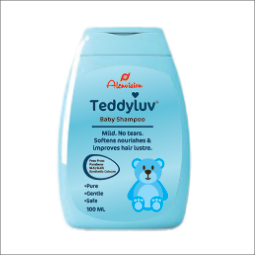 Baby Shampoo - 100ml Pure Natural Formula | Gentle Cleansing Nourishing Softens Hair Pleasant Fragrance Blue Color Effective for Dandruff Removal