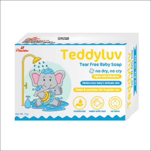 White 75Ml Tear Free Baby Soap
