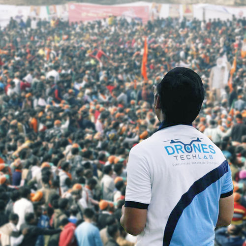 Crowd management using drones