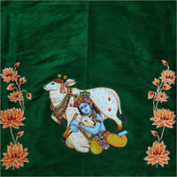 Modernism Krishna Fabric Painting