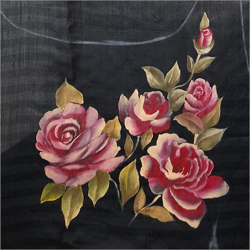 Rose Fabric Painting
