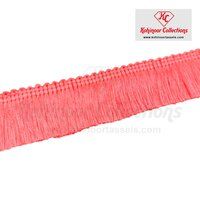 Fluorescent Pink Brush Lace Fringe