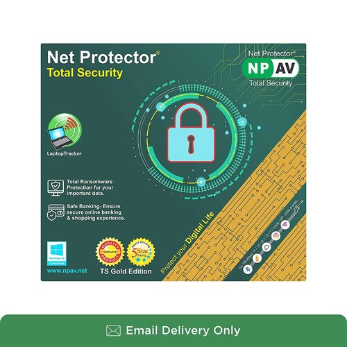 NPAV Net Protector Total Security 2022 -1 PC 1 Year Email delivery  No CD