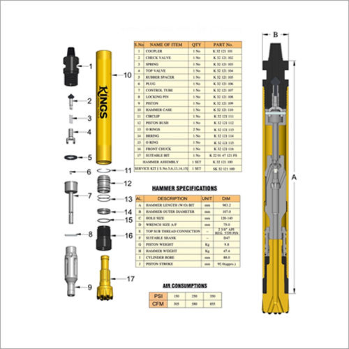 K47 Dth Hammer - Color: Silver