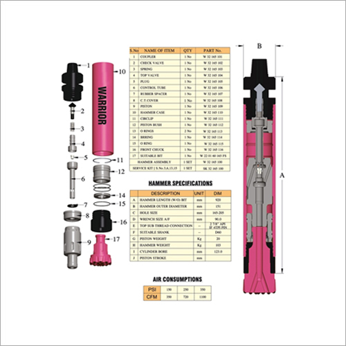 W65 DTH Hammer