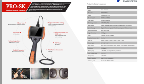 Borescope Video Scope