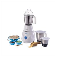 Usha Smash Plus Mixer Grinder - 500 Watt, 3 Speed Settings | White Plastic Body, 2-year Warranty, 3 Stainless Steel Jars, Overload Protection, Anti-skid Suction Feet