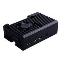 Raspberry Pi 4 Armor Case Passive Aluminum Alloy Case With Cooling Fan For Raspberry Pi 4 Model B