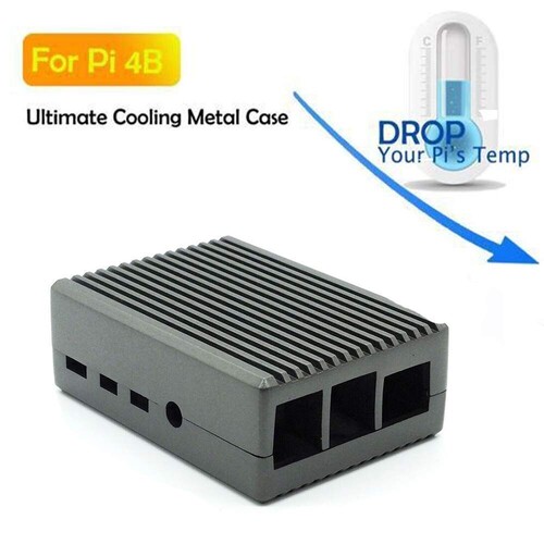 Raspberry Pi Aluminum Alloy Passive Cooling Case Metal Case For Raspberry Pi 4 Model B