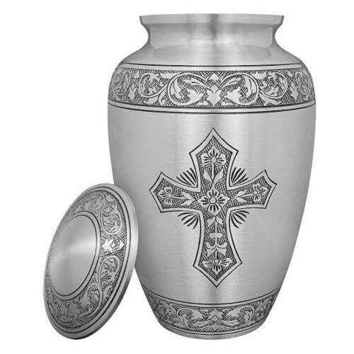 Various Colors Are Available Pewter Crucifix Urn