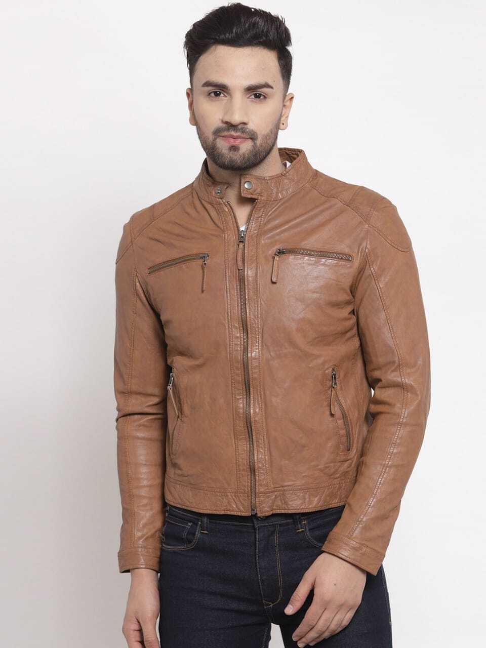 Men Branded Leather Jacket