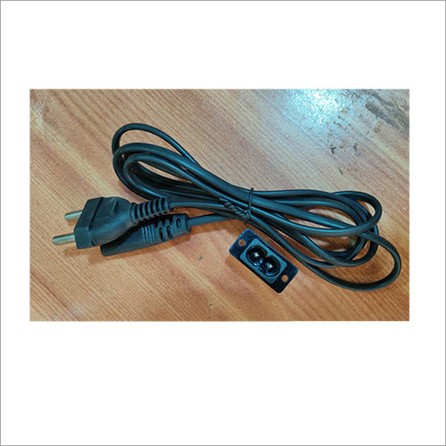 Black Two Pin Electric Power Cable