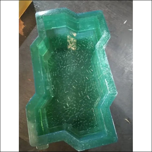 Green Zigzag Rubber Paver Mould