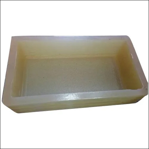 Pvc Rubber Brick Mould - Rubber Material, Yellow Color, PVC Molding, 5-Year Mould Life | Industrial Usage, Durable Mould Design