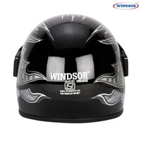 Windsor Acrylic Visor Full Face Deluxe Helmet
