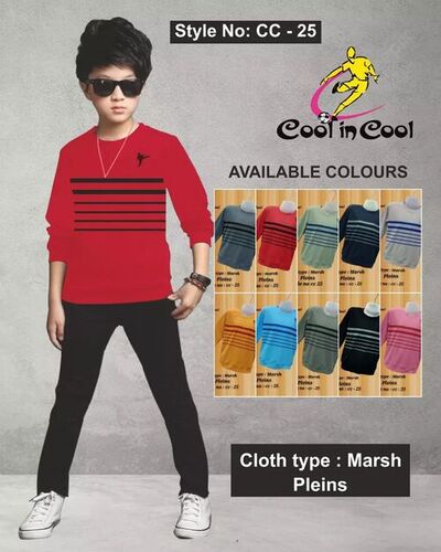 Boys Full Sleeve Round Neck T-Shirt