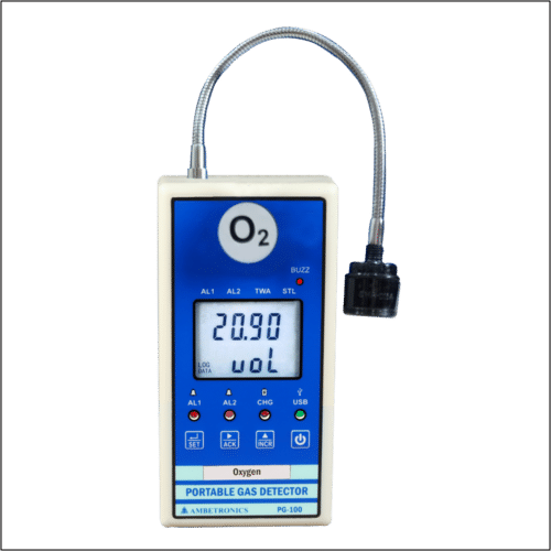 Portable Single Gas Detector with Flexible Gooseneck Probe