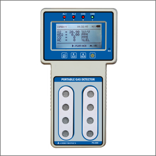 Plastic 8 Channel Portable Gas Detector