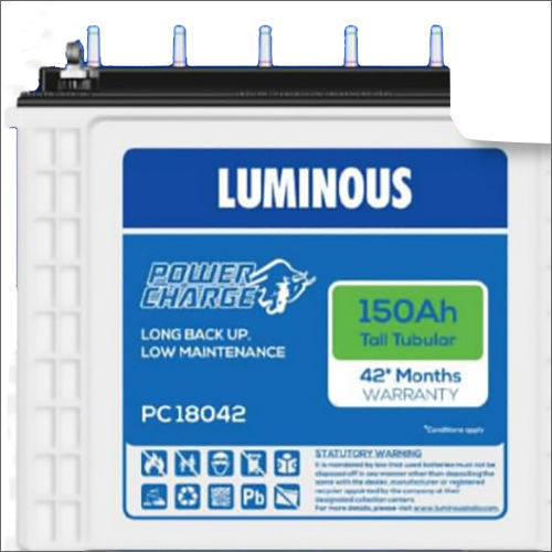 White Luminous Power Charge Battery