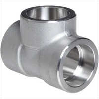 Socket Weld Tee - Stainless Steel, 1/2 Inch-2 Inch Size, White Color | Grade A182 F 304/316/310, Class 3000, 90/45 Degree Angle Type, Surface Galvanized