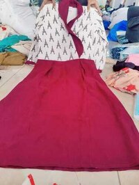 Kurti Mirror Work - Cotton Rayon Silk, Size S To 3xl, Available In 10 Colors | Breathable, Washable, Casual Style With Minor Defects