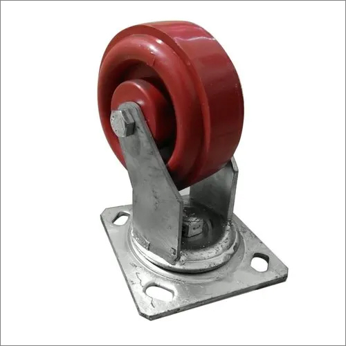 Heavy Duty Caster Wheel - Nylon Material, 4X1.5 Inch Size, Color Options: White, Red, Black | 100-500kg Load Capacity, Swivel Movement