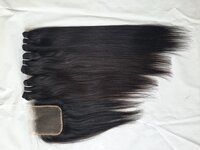 Natural Single Donor Straight Human Hair Long Lasting