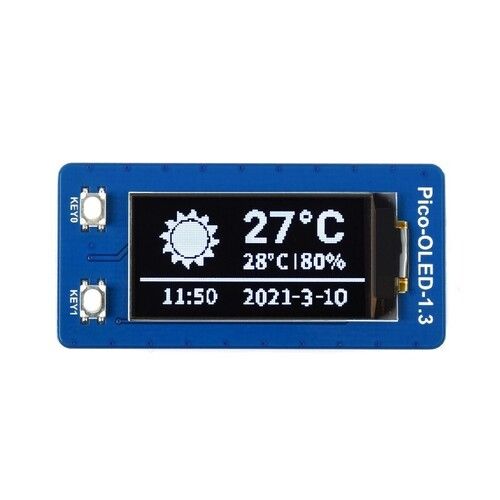 1 Point 3 Inch Oled Display Module For Raspberry Pi Pico 64 X 128 Spi I2c